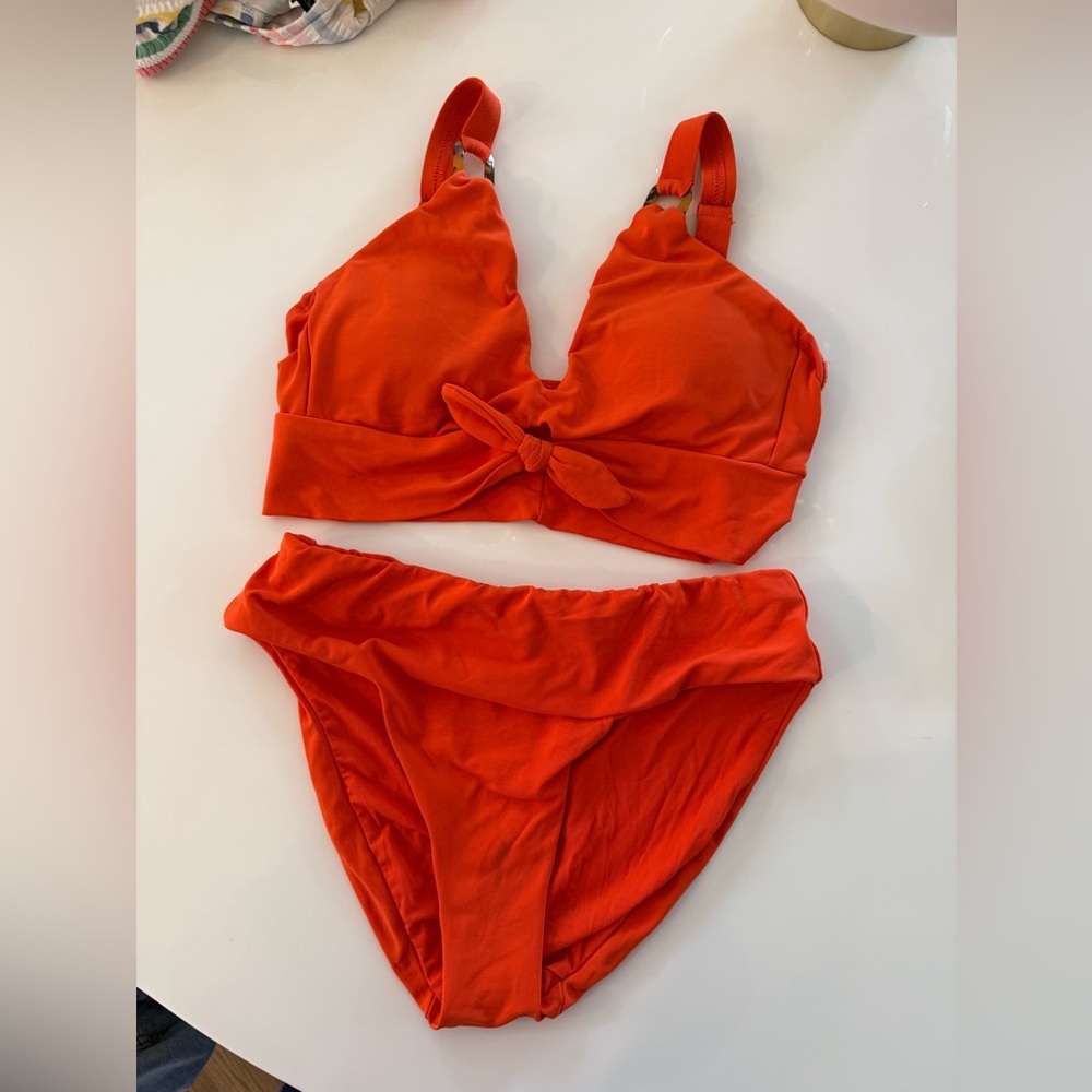 Vibrant Orange Bikini Set
